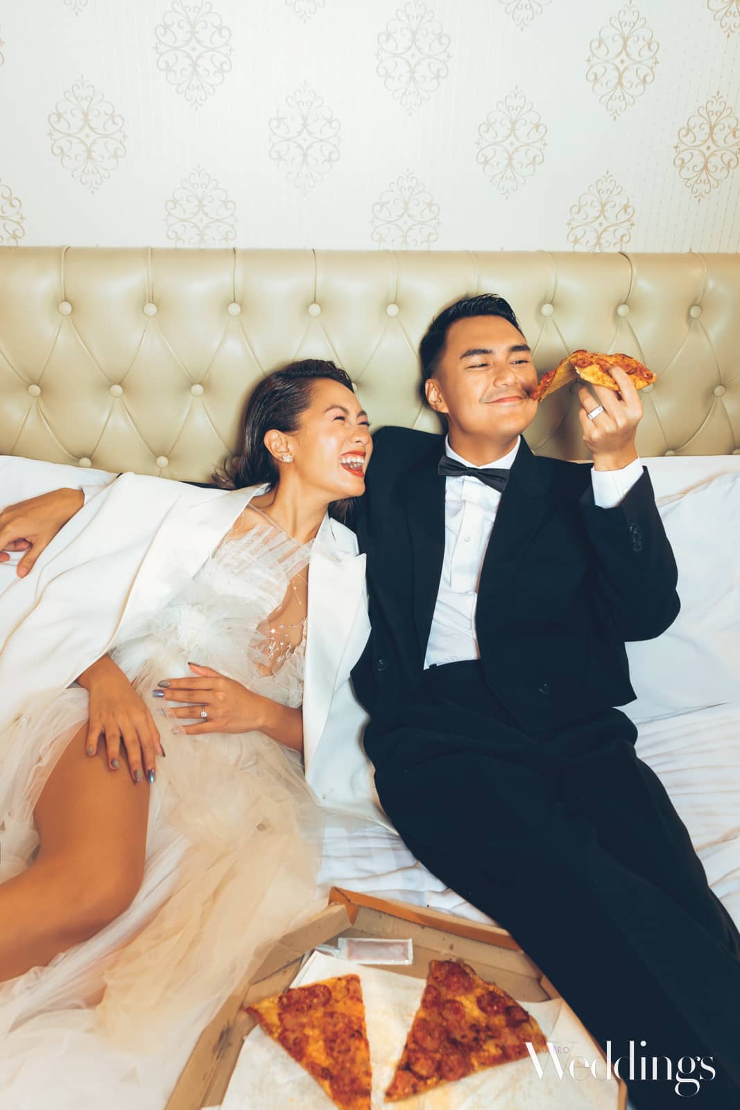 Laureen Uy and Miggy Cruz - Metro Weddings cover shoot